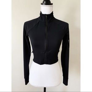Fabletics Zip-Up Crop Top